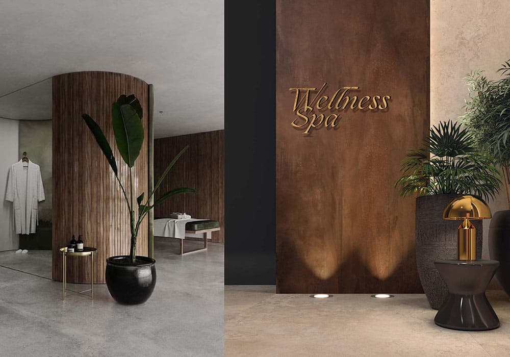 Spa de luxe accueillant des voyageurs en quête d'expériences authentiques et de bien-être, par TMR Voyages.